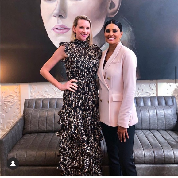 rachel roy ruffled maxi dress